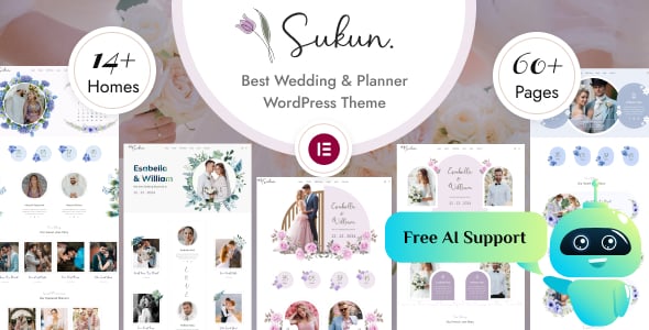Sukun - Wedding & Wedding Planner WordPress Theme