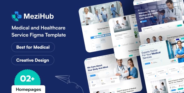 Mezihub - Medical and Health Care Figma Template