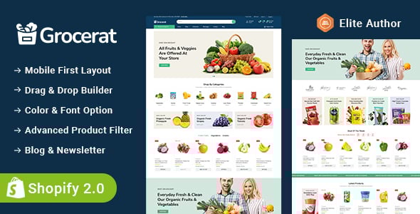 Grocerat - Grocery and Food Store Shopify 2.0 Responsive Theme