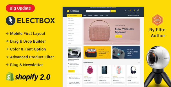 Electbox - Multipurpose Electronics Store Shopify 2.0 Responsive Theme