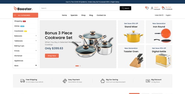 Booster - Multipurpose Supermarket Shopify 2.0 Theme