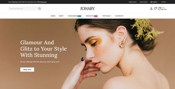 Johary - Jewelry Fashion Store Prestashop Responsive Theme