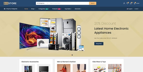 Bigstore - Online Mega Store Prestashop Responsive Theme