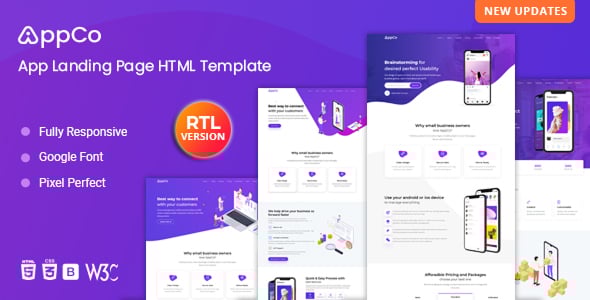 AppCo - App Landing Page Template