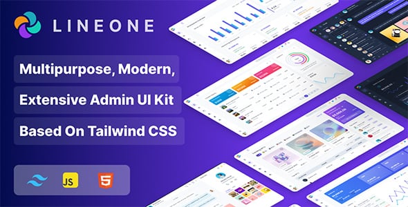 Lineone - Tailwind CSS  Admin Template, HTML + Laravel