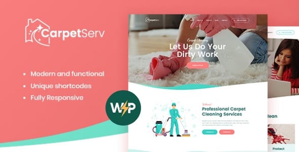 CarpetServ | Cleaning Company & Housekeeping WordPress Theme