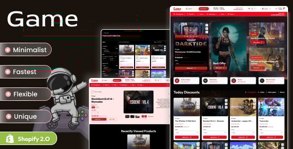 Game - Digital Gaming Store Shopify 2.0 Theme