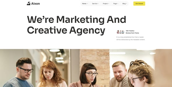 Aixon – Creative & Digital Agency Figma Template
