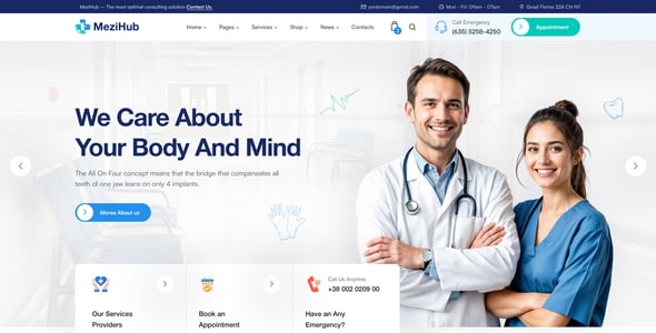 Mezihub - Medical and Health Care Figma Template