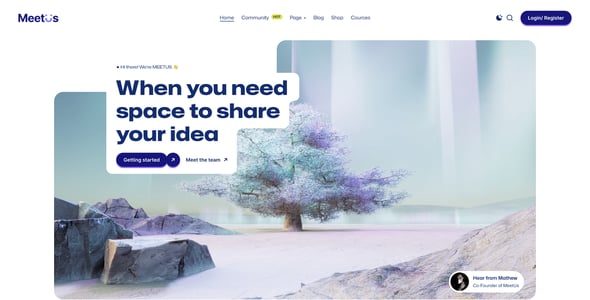 MeetUs - Social Network & Community Figma Template