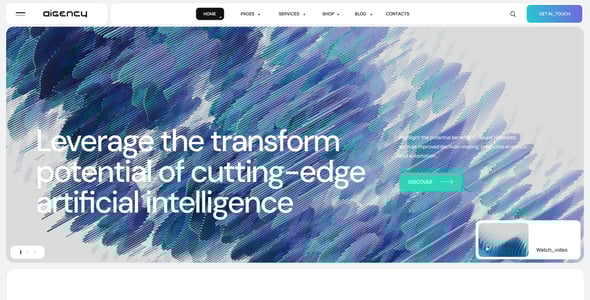 Aigency | AI Agency & Technology Startup WordPress Theme