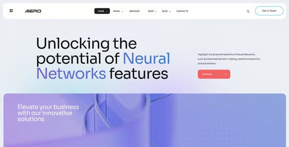 Aiero - AI Agency & Technology HTML Template