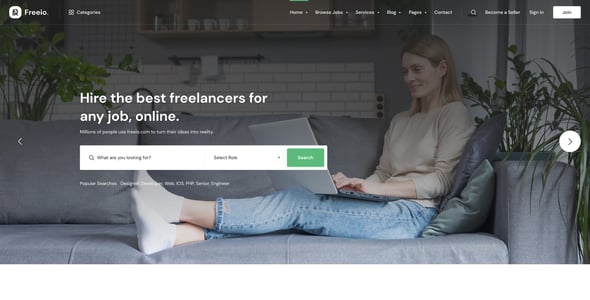 Freeio - Freelance Marketplace Figma Template