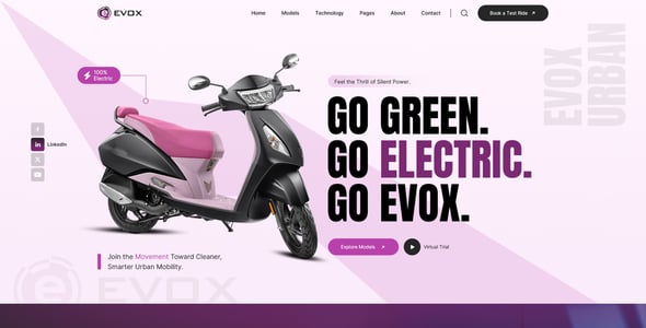 Evox - Electric Bikes PSD Template
