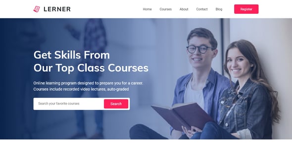 Lerner Education Landing Page