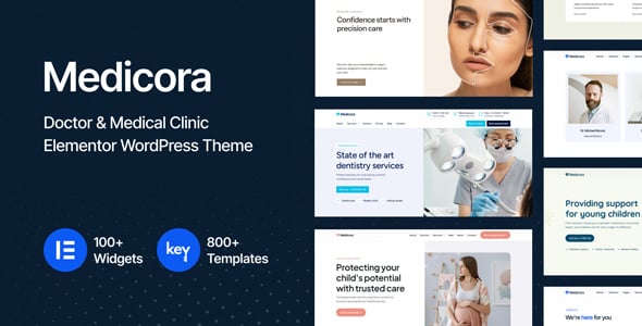 Medicora - Doctor & Medical Clinic Elementor WordPress Theme