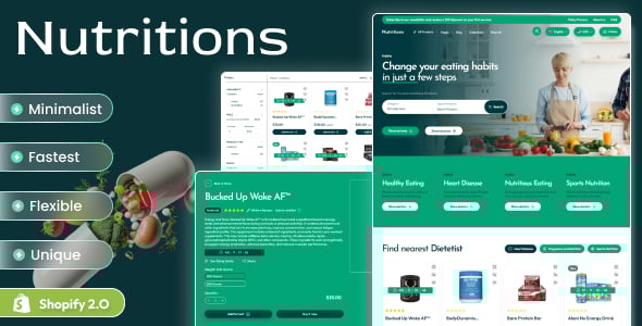 Nutrition - Dietitian & Wellness Shopify 2.0 Theme