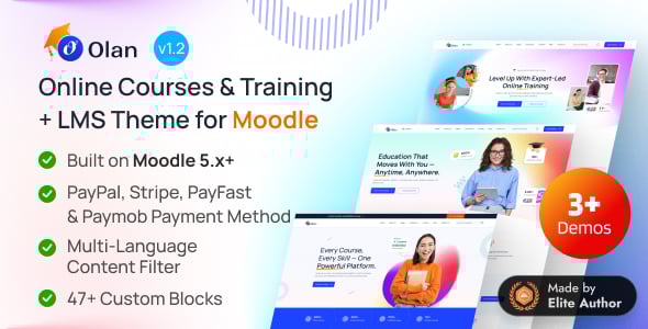 Olan - Moodle 5 Premium Education LMS Theme
