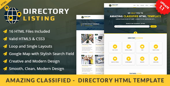 Viavi Directory Listing HTML  Template