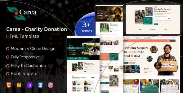 Carea - Charity Donation HTML Template