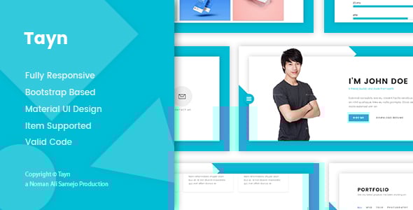 Tayn - Resume / CV / vCard Template