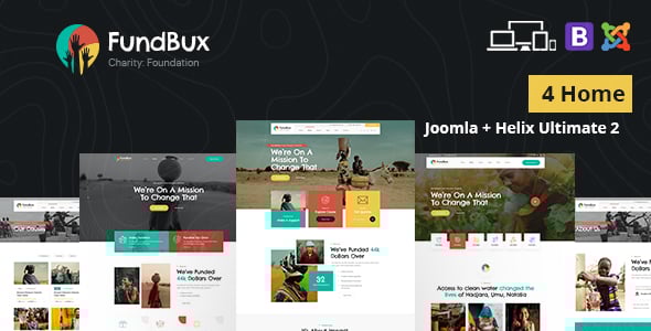 FundBux - Charity & Fundraise Joomla 6 Template