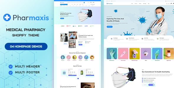 Pharmaxis - Medical Pharmacy & Drugstore Store Shopify Theme