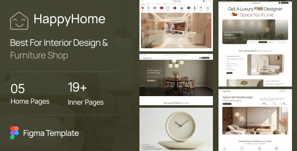 Happyhome - Architect & Construction Figma Template