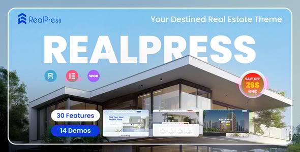 RealPress - Estate Sale and Rental WordPress Theme
