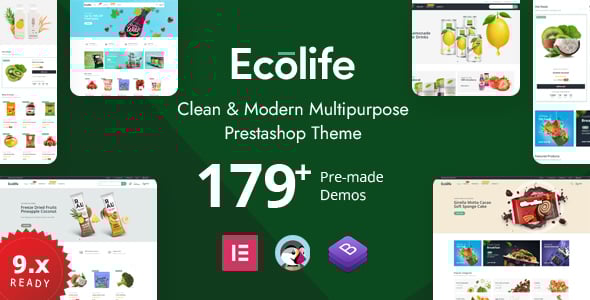 Ecolife Elementor - Multipurpose Prestashop 8.x, 9.x Theme