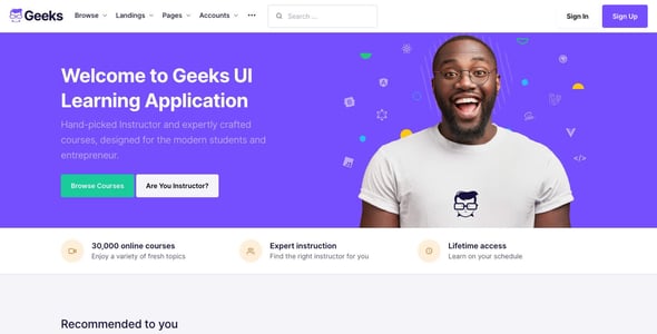 Geeks - Online Learning Marketplace WordPress Theme