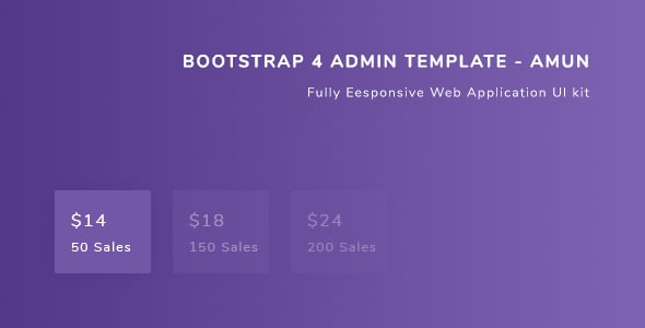 Bootstrap 4 Admin Template - Amun