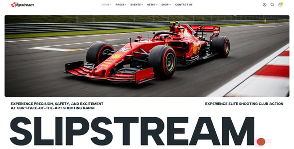 Slipstream - Formula 1 & Motorsports Racing WordPress Theme