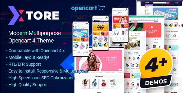 Xtore | Modern Multipurpose Opencart 4 Theme