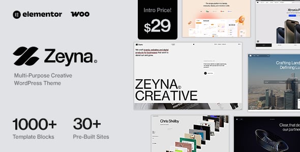 Zeyna - Multi-Purpose Creative WordPress Theme