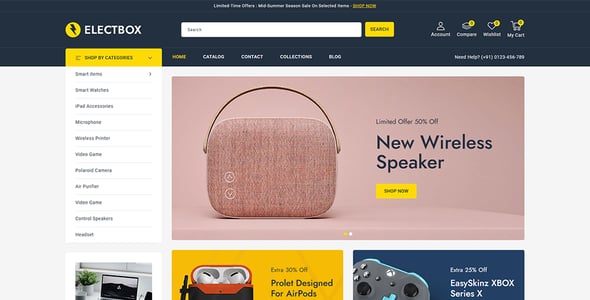 Electbox - Multipurpose Electronics Store Shopify 2.0 Responsive Theme