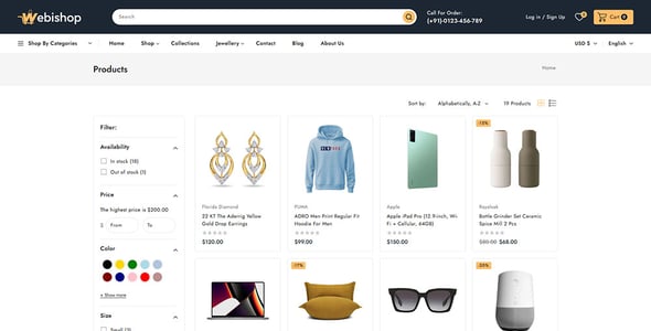 Webishop - Multipurpose Shopify 2.0 Responsive Theme