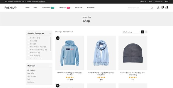 Fashiup - Fashion Apparel Store WordPress WooCommerce Theme
