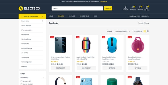 Electbox - Multipurpose Electronics Store Shopify 2.0 Responsive Theme