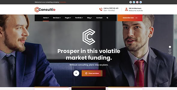 Consultio - Consulting Corporate WordPress Theme