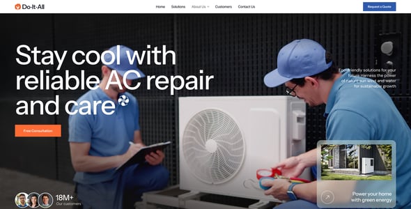 Do-It-All - Handyman & Repair Elementor WordPress Theme