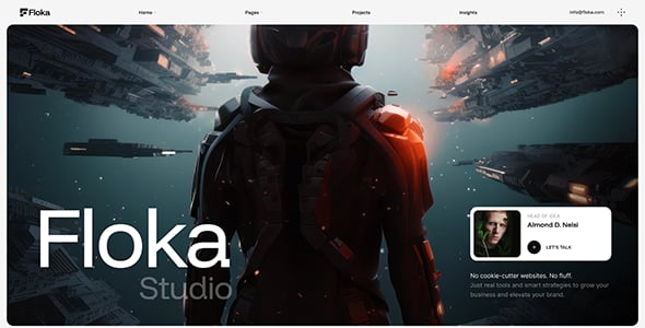 Floka - Digital Agency & Portfolio WordPress Theme