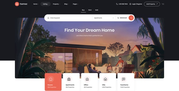 Homez - Real Estate Figma Template