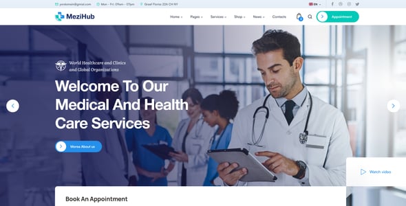 Mezihub - Medical and Health Care Figma Template
