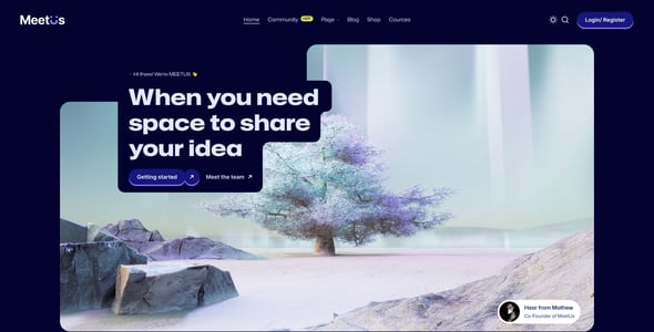 MeetUs - Social Network & Community Figma Template