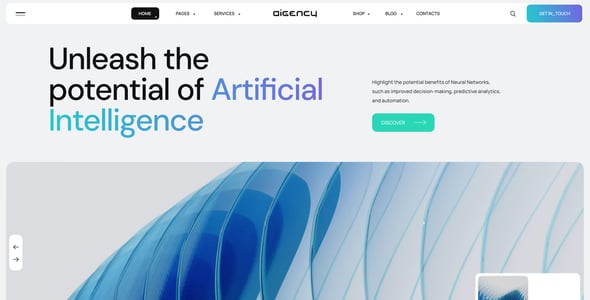 Aigency | AI Agency & Technology Startup WordPress Theme