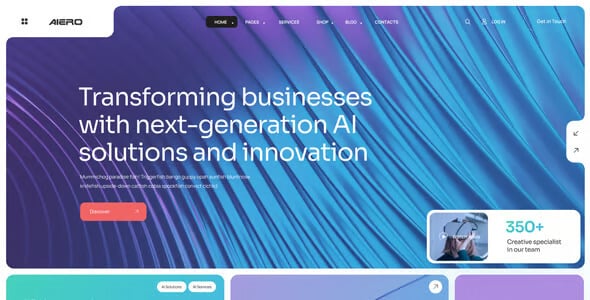 Aiero - AI Agency & Technology HTML Template
