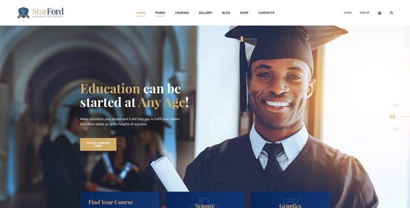 StarFord - University Educational Establishment PSD Template