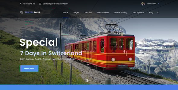 Travel Tour - Travel Booking WordPress