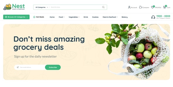 Nest - Multipurpose eCommerce HTML Template